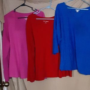 Women's long sleeve plus size top lot